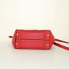 Tod's Double T small model shoulder bag in red leather - Detail D5 thumbnail