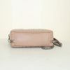 Prada Diagramme shoulder bag in beige quilted leather - Detail D5 thumbnail