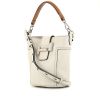 Borsa a tracolla Tod's Double T in pelle bianca - 00pp thumbnail