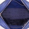 Prada Diagramme shoulder bag in blue quilted leather - Detail D2 thumbnail