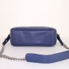 Prada Diagramme shoulder bag in blue quilted leather - Detail D4 thumbnail