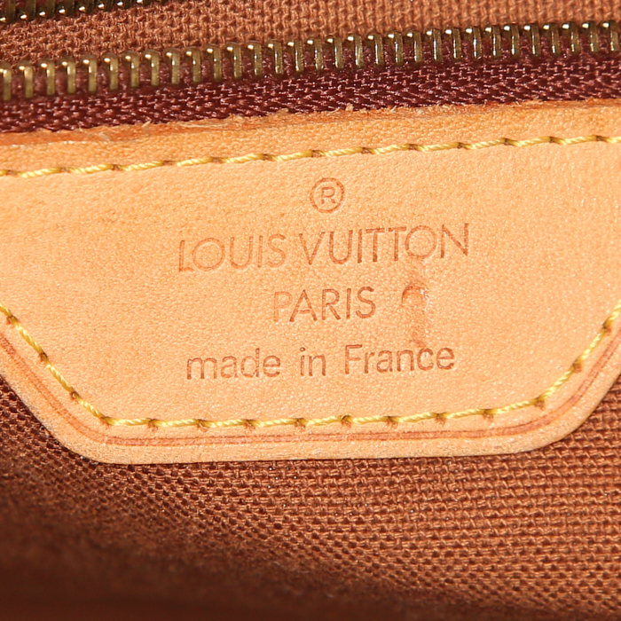 Borsa Louis Vuitton Vavin modello grande in tela monogram marrone e pelle naturale - Detail D3