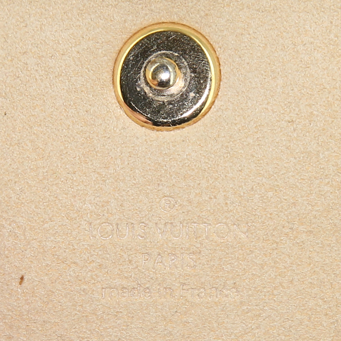 Borsa a tracolla Louis Vuitton Rift mini in tela monogram marrone e pelle naturale - Detail D3