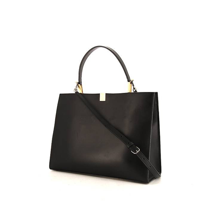 Sac à main Balenciaga Dix en cuir noir