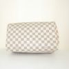 Louis Vuitton Speedy 30 handbag in azur damier canvas and natural leather - Detail D4 thumbnail