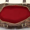 Louis Vuitton Speedy 30 handbag in ebene damier canvas and brown leather - Detail D2 thumbnail