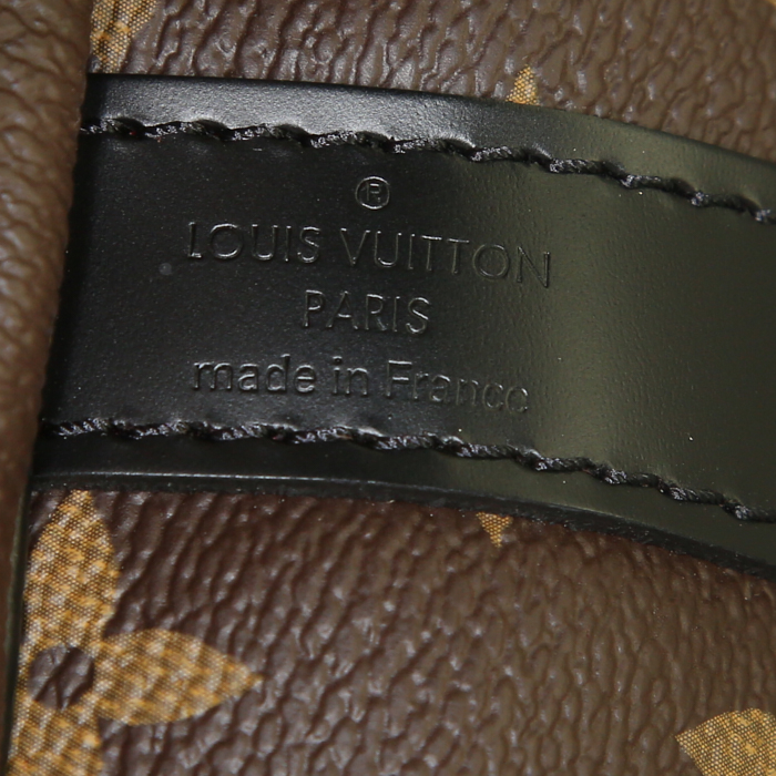 Bolso de mano Louis Vuitton Speedy Editions Limitées en lona Monogram y cuero negro - Detail D4