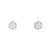 Vintage end of the 19th Century earrings in white gold and diamonds - 00pp thumbnail