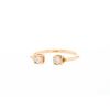 Open Dinh Van Cube ring in pink gold and diamonds - 00pp thumbnail
