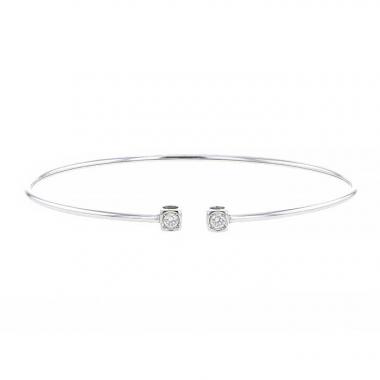 Bracelet Dinh Van Cube en or blanc et diamants