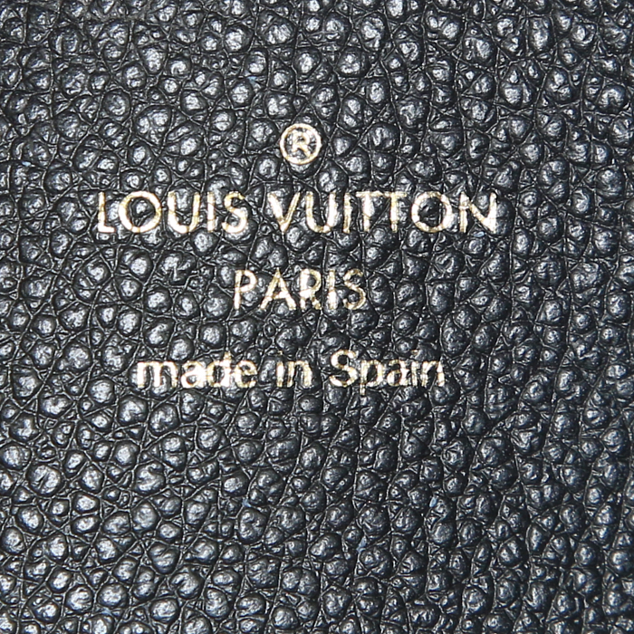 Bolso para llevar al hombro Louis Vuitton Bagatelle en cuero monogram huella negro - Detail D4