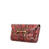 Gucci Mors pouch in pink and black shading python - 00pp thumbnail