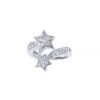 Asymmetric Chanel Comètes large model ring in white gold and diamonds - 00pp thumbnail