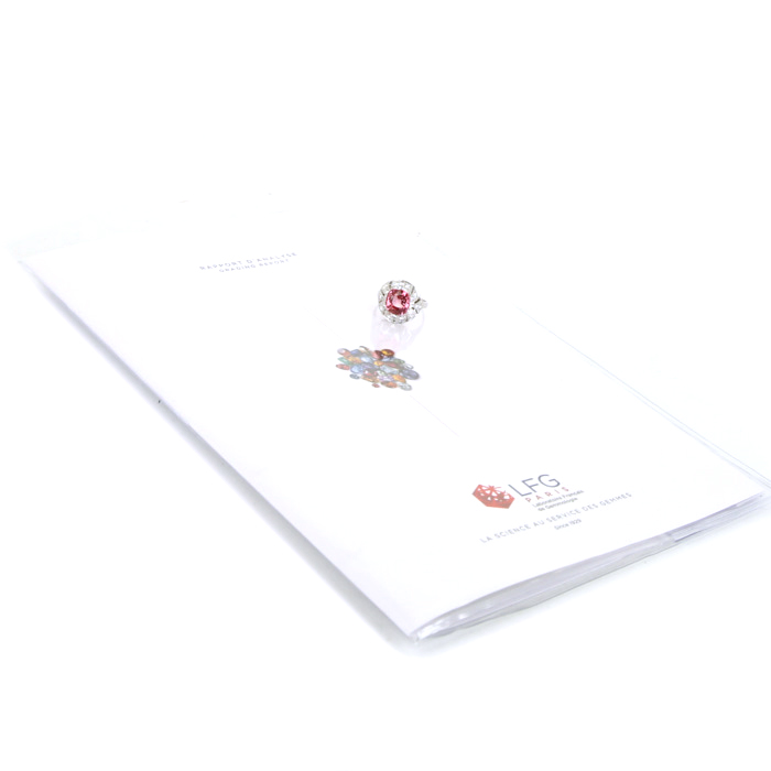 Sortija época años 30 Vintage en platino,  diamantes y aguamarina - Detail D2