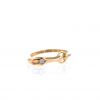 Anello Hermès Galop modello piccolo in oro rosa e diamante - 360 thumbnail