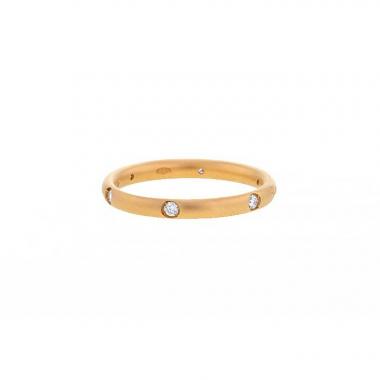 Pomellato Lucciole ring in pink gold and diamonds