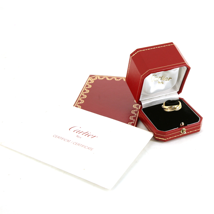 Cartier Trinity Constellation ring in yellow gold and diamonds - Detail D2