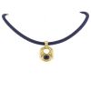 Boucheron Jaipur 1980's necklace in yellow gold,  white gold and cordierite - 00pp thumbnail