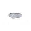 Van Cleef & Arpels Fleurette large model ring in white gold and diamonds - 00pp thumbnail