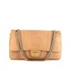 Chanel 2.55 bag worn on the shoulder or carried in the hand in beige python - 360 thumbnail