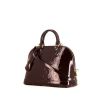Louis Vuitton Alma small model handbag in burgundy monogram patent leather - 00pp thumbnail