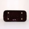 Louis Vuitton Alma small model handbag in burgundy monogram patent leather - Detail D5 thumbnail