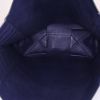 Shopping bag Celine Vertical in pelle blu e pelle trapuntata blu - Detail D2 thumbnail