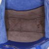 Celine Vertical shopping bag in blue and brown bicolor leather - Detail D2 thumbnail