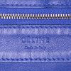 Shopping bag Celine Vertical in pelle bicolore blu e marrone - Detail D3 thumbnail