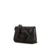 Hermès Halzan small model shoulder bag in black Swift leather - 00pp thumbnail