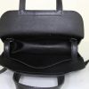Hermès Halzan small model shoulder bag in black Swift leather - Detail D3 thumbnail