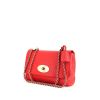 Mulberry Lily shoulder bag in red grained leather - 00pp thumbnail