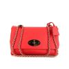 Borsa a tracolla Mulberry Lily in pelle martellata rossa - 360 thumbnail