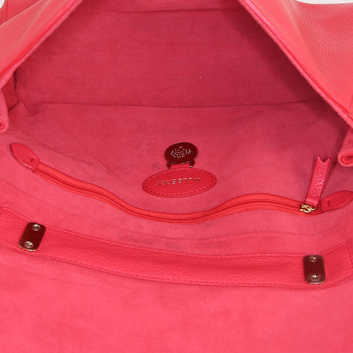 Borsa a tracolla Mulberry Lily in pelle martellata rossa - Detail D3