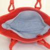Bottega Veneta shopping bag in red leather - Detail D2 thumbnail