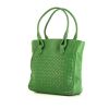 Bottega Veneta shopping bag in green leather - 00pp thumbnail