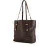 Shopping bag Bottega Veneta modello piccolo in pelle intrecciata marrone - 00pp thumbnail