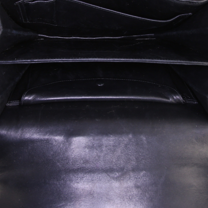 Borsa a spalla Hermès 2002 in coccodrillo nero - Detail D2