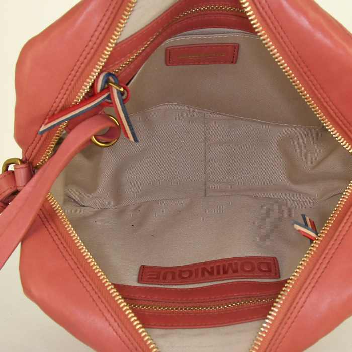 Borsa a tracolla Jerome Dreyfuss Dominique in pelle rosa - Detail D2