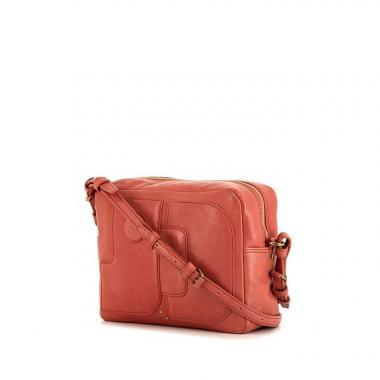 Bolso bandolera Jerome Dreyfuss Dominique en cuero rosa