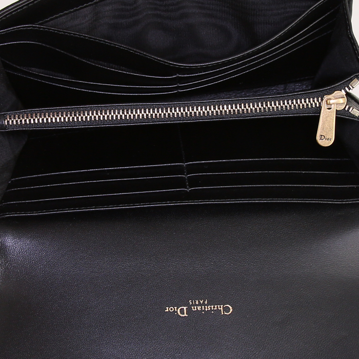 Portefeuille Dior Dioraddict en cuir cannage noir - Detail D2