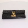 Dior Dioraddict wallet in black leather cannage - Detail D4 thumbnail
