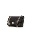 Chanel 2.55 Maxi handbag in black quilted leather - 00pp thumbnail