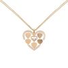 Chopard Happy Diamonds necklace in pink gold and diamonds - 00pp thumbnail