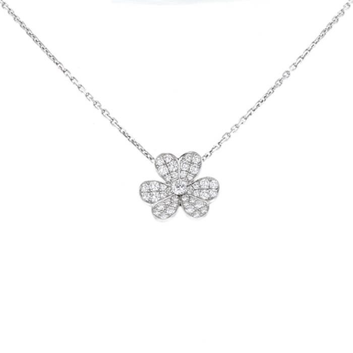 VAN CLEEF & ARPELS Mini Frivole Pendant/ Necklace 18K YG Diamond - Timeless  Luxuries