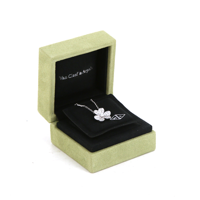 Van Cleef
Arpels Frivole small model necklace in white gold and diamonds - Detail D2