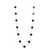 Van Cleef & Arpels Alhambra Vintage long necklace in yellow gold and onyx - 00pp thumbnail