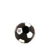 Balón Chanel Editions Limitées Foot modelo pequeño en lona revestida bicolor negra y blanca - 00pp thumbnail