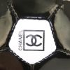 Balón Chanel Editions Limitées Foot modelo pequeño en lona revestida bicolor negra y blanca - Detail D1 thumbnail