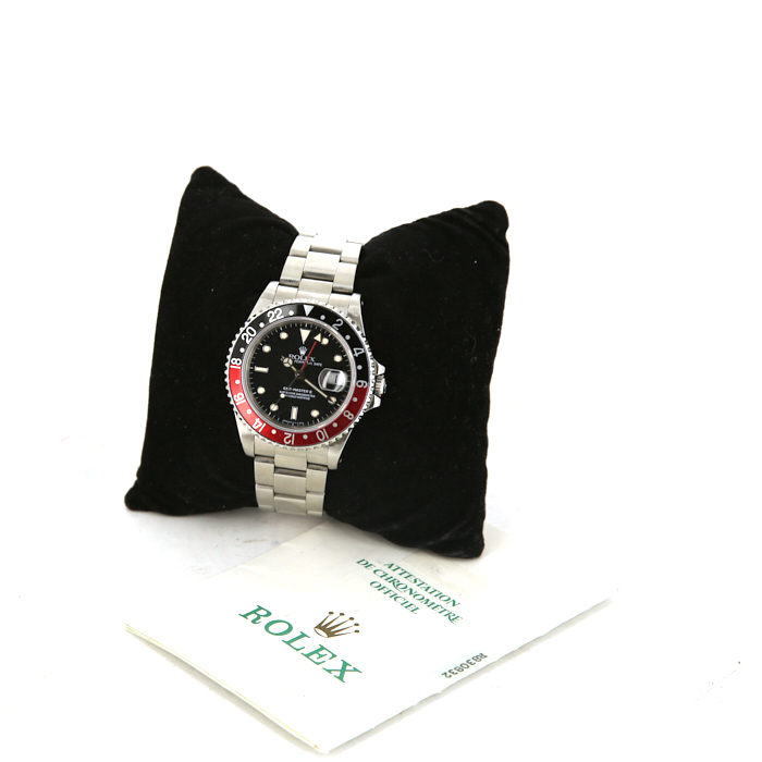 Montre Rolex GMT-Master II en acier Ref : 16710 Vers 1989 - Detail D2